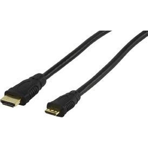 Valueline - 1.3 High Speed HDMI naar Mini HDMI kabel - 10 m - Zwart