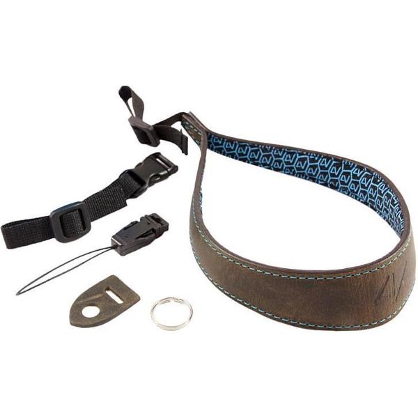 4V Ergo Large Wrist Strap Washed Tuscany Leer Green/Cyan