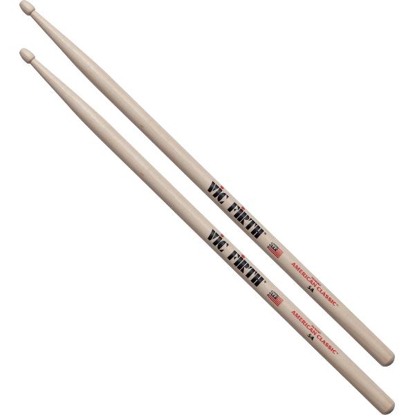 Vic Firth 5A - Drumstokken, Hickory, Wooden Tip