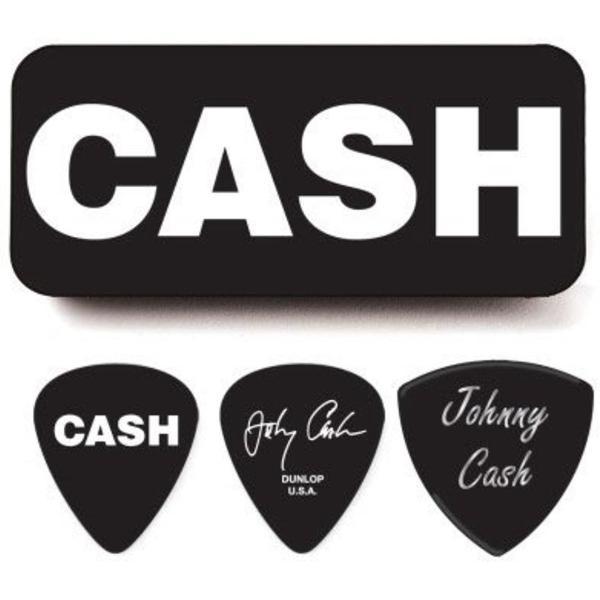 Dunlop Johnny Cash Pick Tin signature plectrum