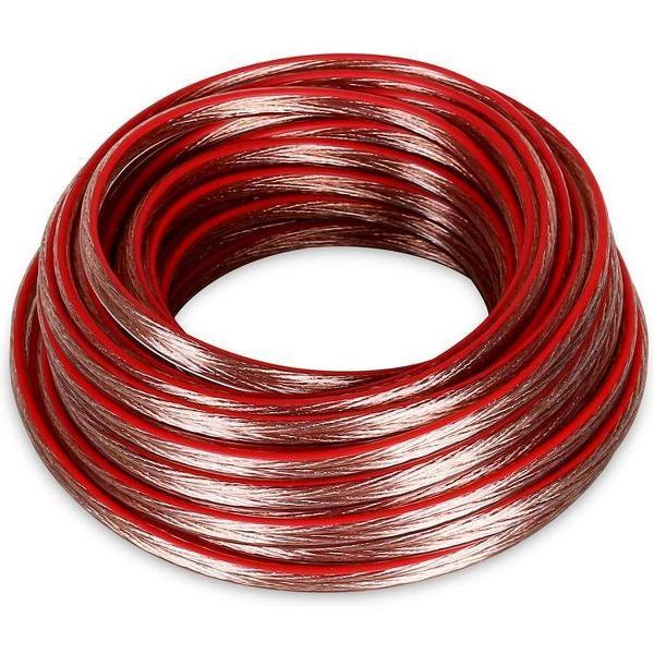 Luidsprekerkabel - PD Connex rol van 10 meter 1.5mm2 luidsprekerkabel - Transparant