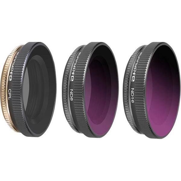 3 in 1 Sunnylife OA-FI174 CPL + ND8 + ND16 lensfilter voor DJI OSMO ACTIE