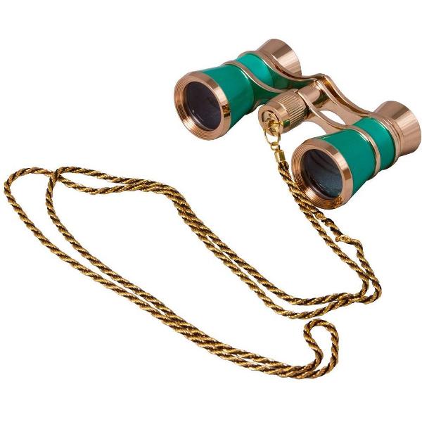 Levenhuk Broadway 325C Lime Opera Glasses with a chain