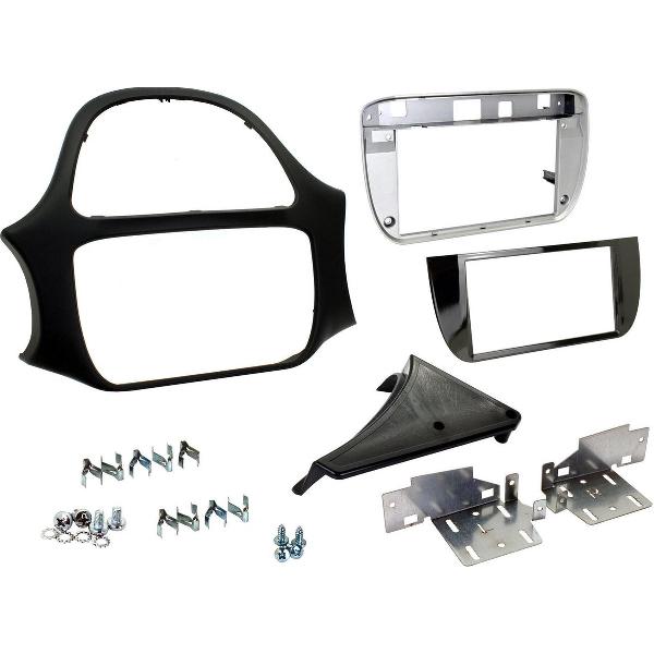 2-DIN frame ECO Fiat Punto Evo 2010 - zwart