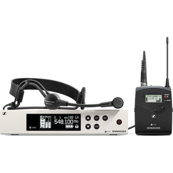 Sennheiser ew 100 G4-ME3-B - Draadloze headset set, incl. ME 3-II headset microfoon