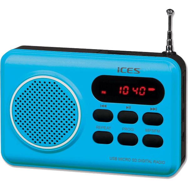 Ices IMPR-112 Draagbare radio - Blauw