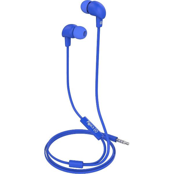 Celly Oordopjes Up600 In Ear 3,5 Mm Audiojack 120 Cm Blauw