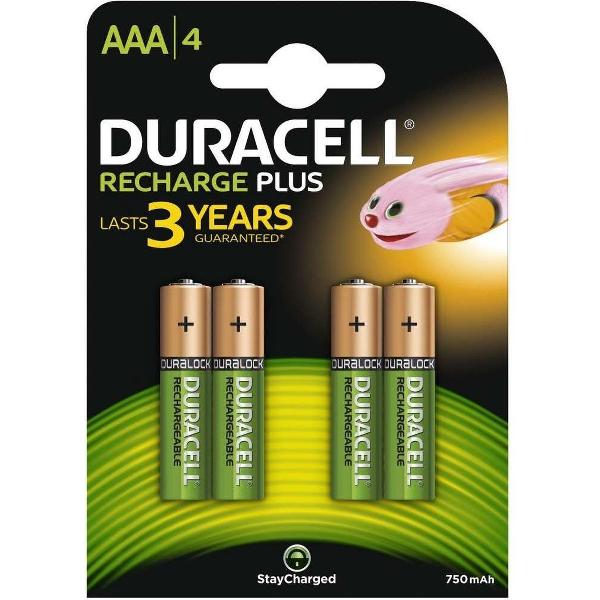 Duracell - 4 x AAA Recharge Plus Accu - 750 mAh