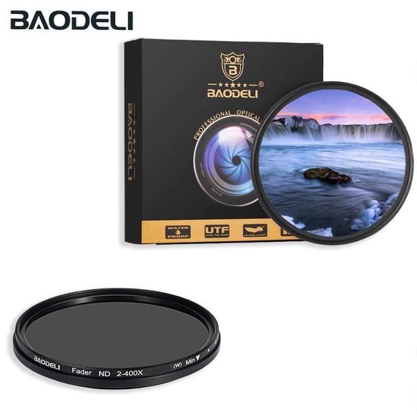 Baodeli 72mm variabele ND fader ND2-ND400 filter grijsfilter