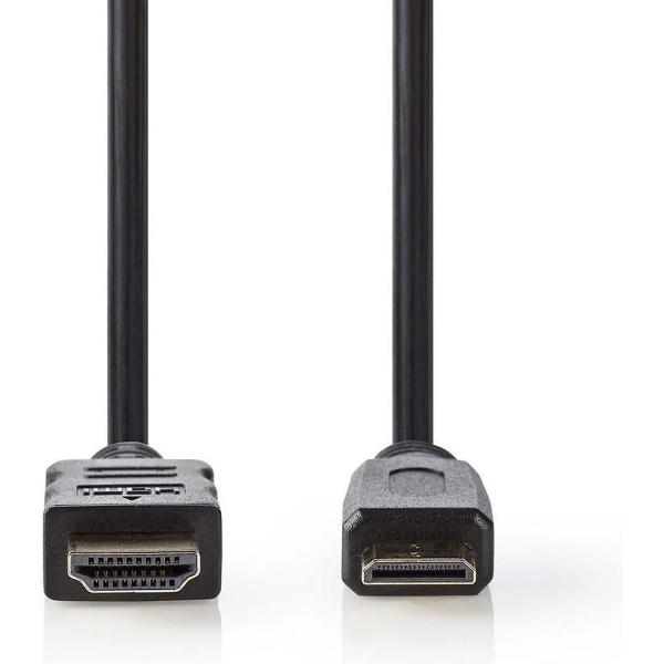 High Speed ​​HDMI™-Kabel met Ethernet | HDMI™ Connector | HDMI™ Connector | 4K@30Hz | 10.2 Gbps | 5.00 m | Rond | PVC | Zwart | Polybag