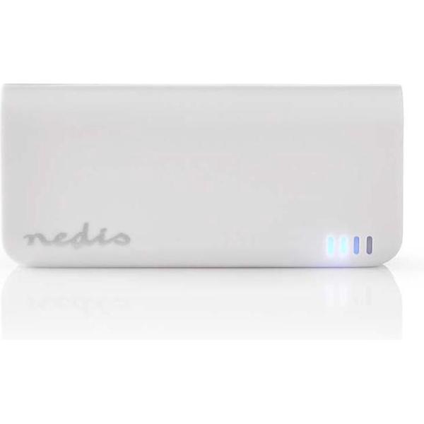 Nedis UPBK4000WT Powerbank 4000 Mah 1 Usb-a Uitgang 1.0 A Micro-usb Ingang Wit