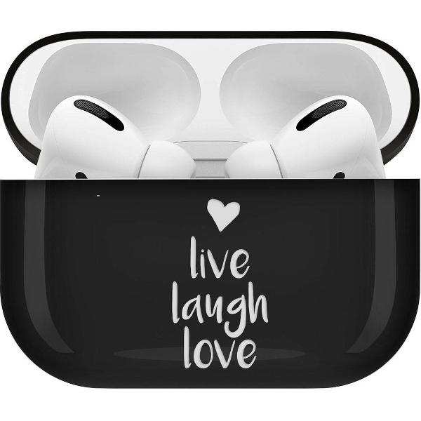 iMoshion Design Hardcover Case voor de AirPods Pro - Live Laugh Love