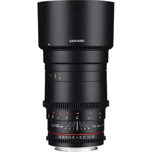 Samyang 135mm T2.2 Vdslr Ed Umc - Prime lens - geschikt voor Canon Spiegelreflex