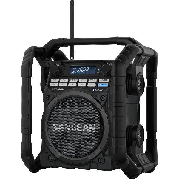 Sangean U-4-Draagbare Bouwradio DAB+ en Bluetooth - Zwart