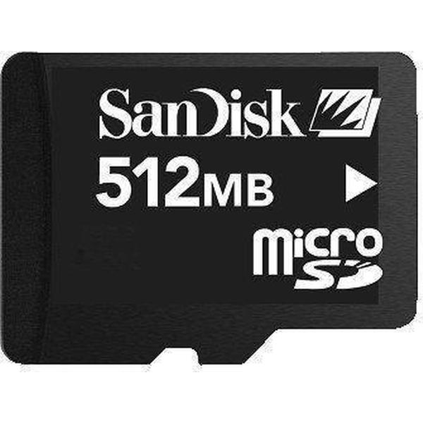 SanDisk MicroSD Card 512 MB - geheugenkaart