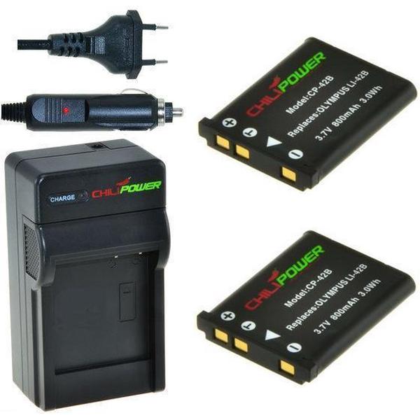 ChiliPower NP-80 Casio Kit - Camera Batterij Set