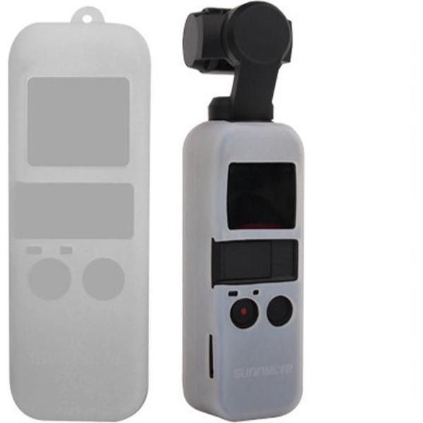 Antislip stofdichte hoes Siliconen hoes voor DJI OSMO Pocket (wit)