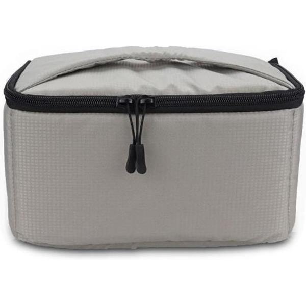 EDAL Waterbestendige DSLR Gevoerde insteekhoes Waterdichte ritssluiting Verwijderbare cameratassen voor scheidingswanden (lichtgrijs)