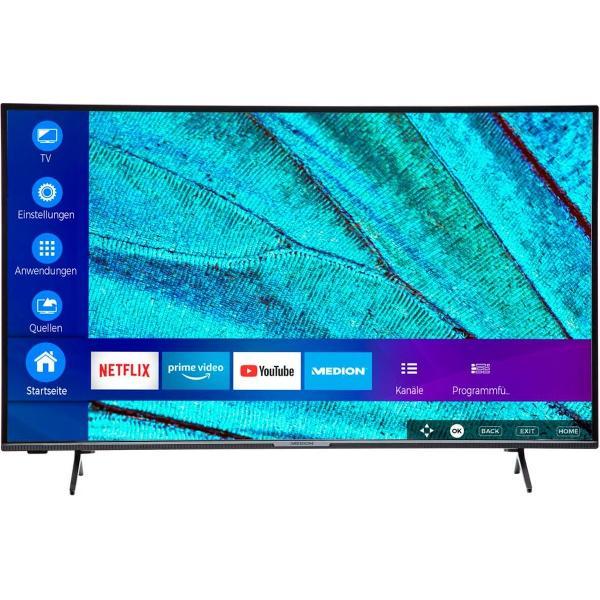 MEDION LIFE X15554 Smart-TV | 55 inch Ultra HD | Netflix | Amazon Prime Video | Bluetooth