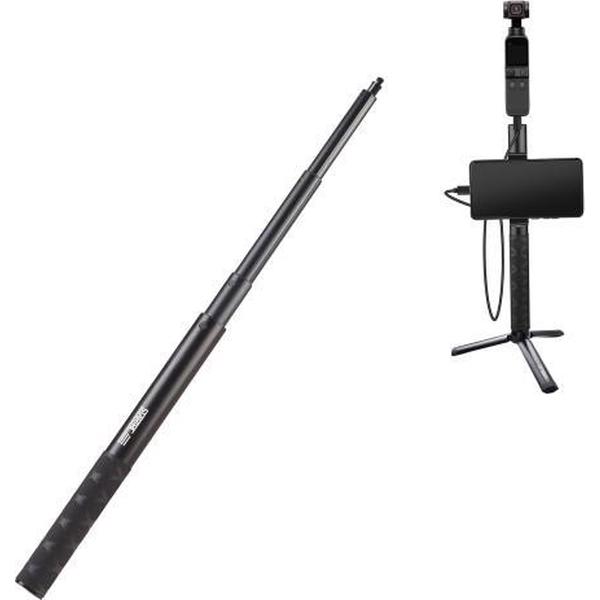 STARTRC 1108528 1,1 m Dedicated Aluminium Legering Draadbediening Intrekbare Selfie Stick Verlengpaal voor DJI OSMO Pocket 2
