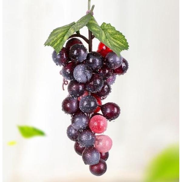 4 Trossen 36 Graan Agaat Druiven Simulatie Fruit Simulatie Druiven PVC met Crème Grape Shoot Props