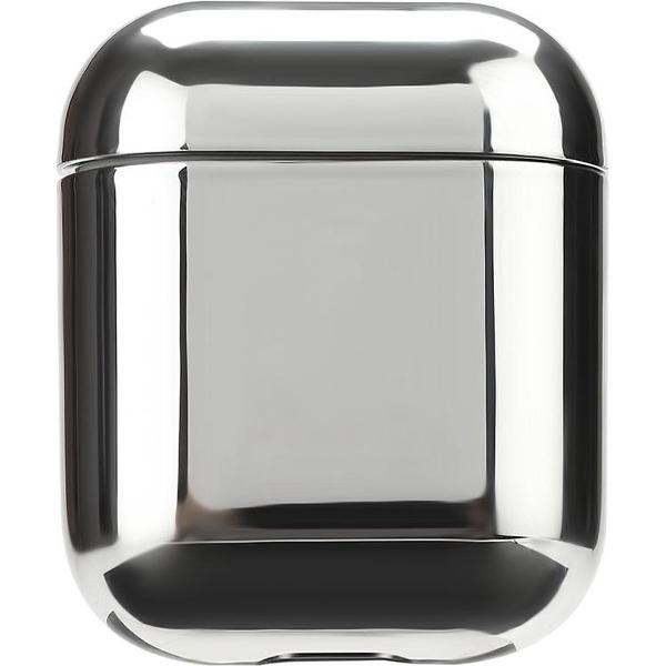 By Qubix - AirPods 1/2 hoesje Electro series - hard case - Zilver - Schokbestendig - AirPods hoesjes