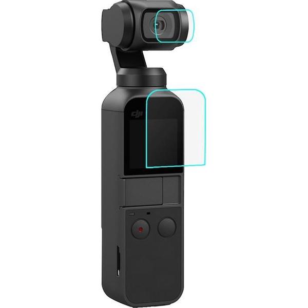PULUZ HD gehard glas lensbeschermer + schermfilm voor DJI OSMO Pocket Gimbal