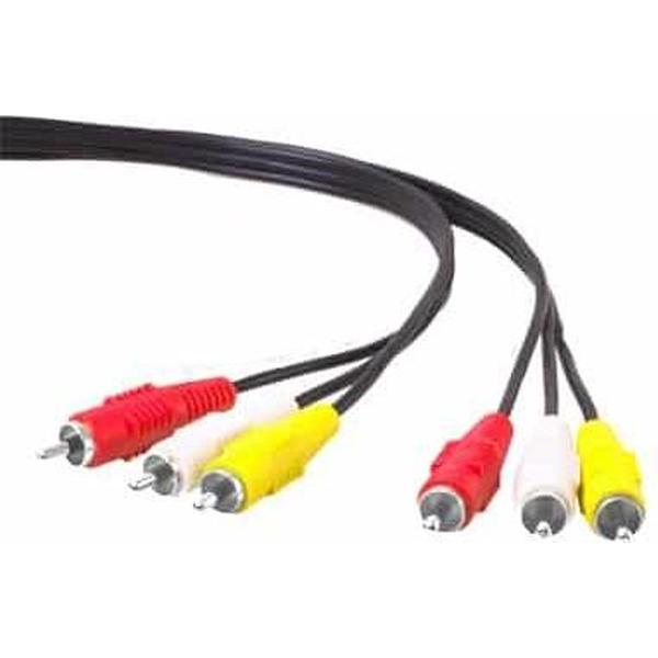 Hoge kwaliteit Audio Video Stereo RCA AV Kabel, Lengte: 1.5m