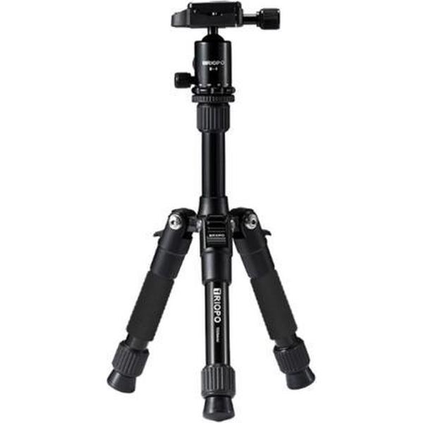 TRIOPO T226 Verstelbaar, draagbaar aluminium Aalloy-statief met D-0-kogelkop voor SLR-camera