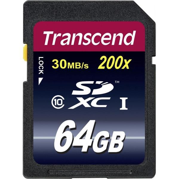 Transcend Premium SD kaart 64GB - Class 10