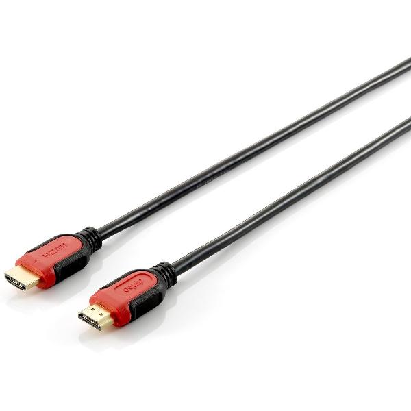 Equip - 1.4 High Speed HDMI kabel - 2 m - Zwart/Rood