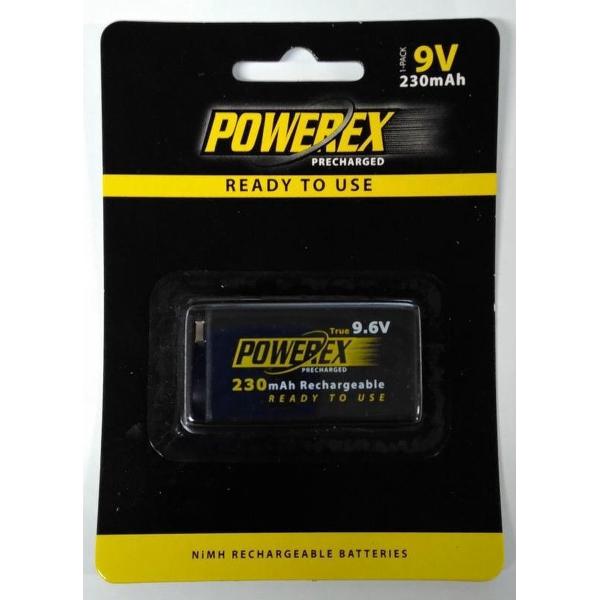 Powerex Precharged 9.6V 230mAh oplaadbaar SKU-NK166