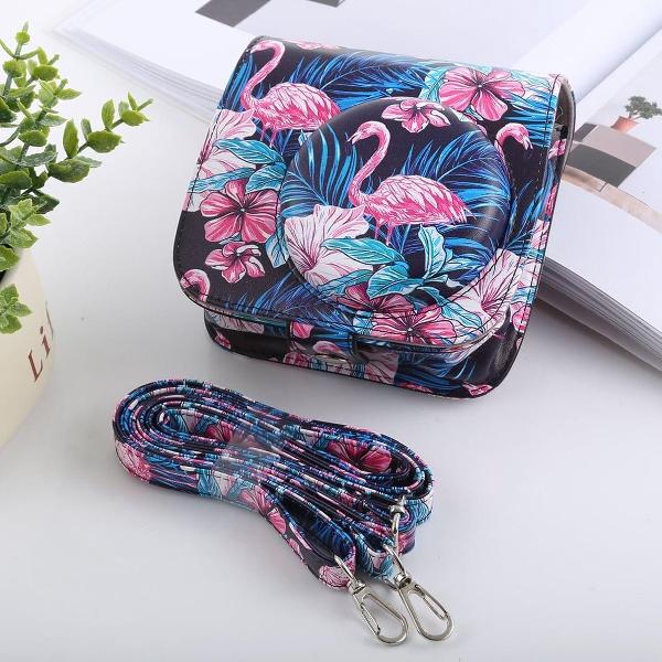 Flamingo patroon Full Body Camera PU lederen tas