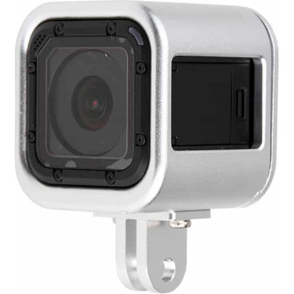 Behuizing Shell CNC Aluminium Beschermende Kooi met Verzekering Achterkant voor GoPro HERO5 Sessie / HERO4 Sessie / HELD Sessie (Zilver)