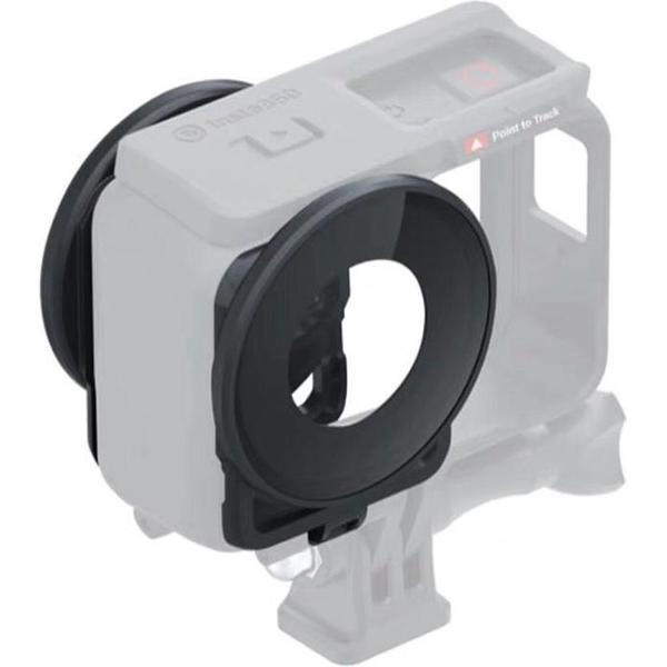 Lens Guard beschermende glazen kap voor Insta360one R panoramische camera (zwart)