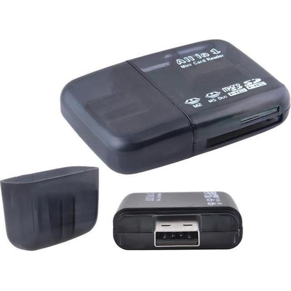 Mini USB Card Reader All In One - kaartlezer voor o.a. Micro SD & SD