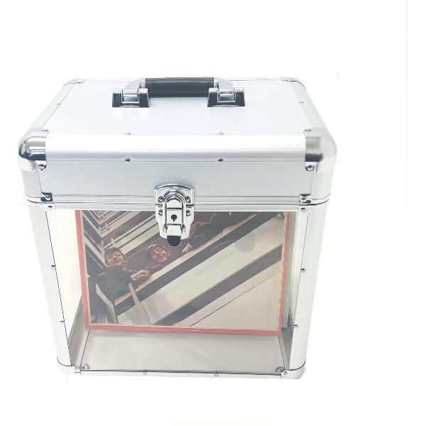 Vinyl LP opbergkoffer - platenkoffer - voor 70 platen - afsluitbaar