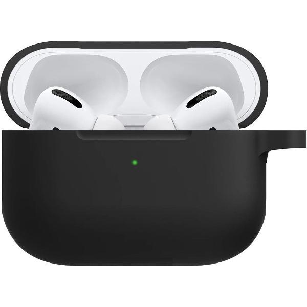 Hoesje voor Apple AirPods Pro Case Siliconen Hoes - Zwart