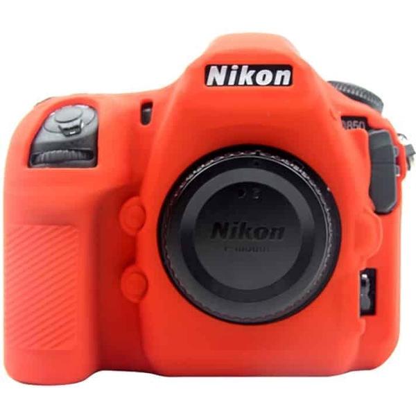 PULUZ zachte siliconen beschermhoes voor Nikon D850 (rood)