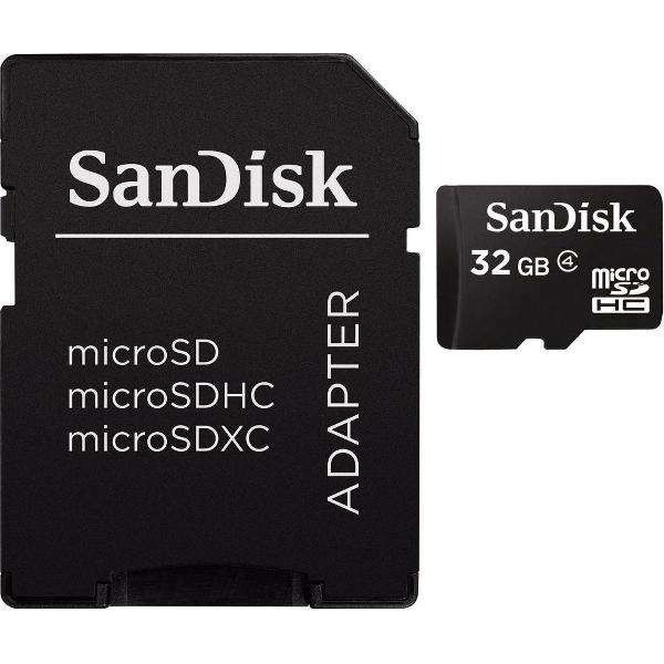 Sandisk MicroSD kaart 32 GB + fotoadapter