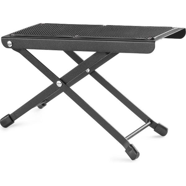 Gitaar voetsteun - Gitaar voetenbankje - In hoogte verstelbaar - 4 standen - MAX GP15 - Zwart