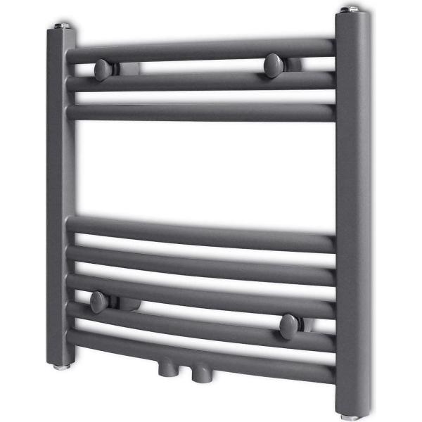 Radiator/handdoekenrek curve grijs 480x480 mm