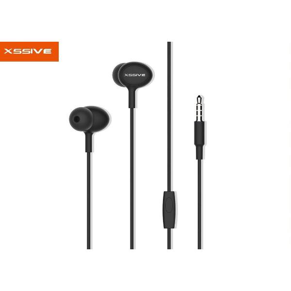 In-Ear Headset met 3,5 mm Jack audio aansluiting - Zwart
