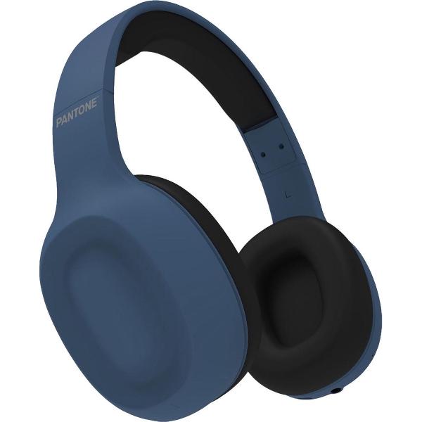 Pantone PT-WH002N hoofdtelefoon/headset Hoofdband 3,5mm-connector Micro-USB Bluetooth Zwart, Navy