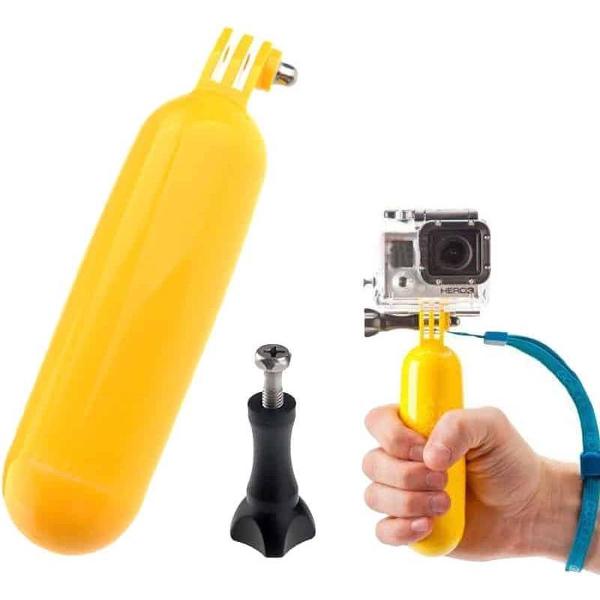 ST-76 Diving Buoyancy Self Pole Camera Handle Mount voor actioncamera's - Geel