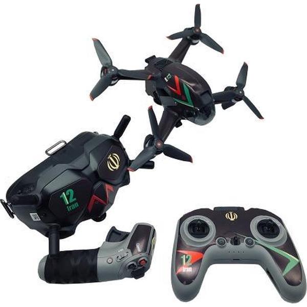 FPV-TZ-SF 4 in 1 waterdichte anti-kras sticker Skin Wrap Stickers Gepersonaliseerde filmkits voor DJI FPV Drone & Goggles V2 & Afstandsbediening & Rocker (Zwart patroon)