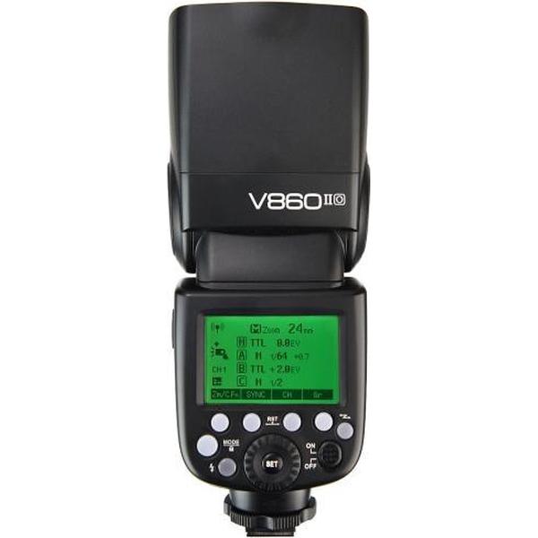 Godox V860IIO 2,4 GHz Wireless 1/8000 s HSS Flash Speedlite Camera Top Invullicht voor Olympus DSLR-camera's (zwart)
