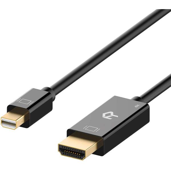 thunderbolt naar hdmi - ZINAPS Mini DisplayPort (Thunderbolt) Kabel, Mini DP-naar-HDMI 1,8m Black