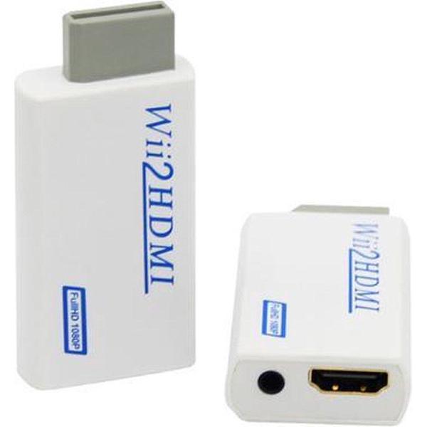 Garpex® Nintendo Wii naar HDMI Adapter – Converter – Omvormer – Adapter met 3,5 mm stereo audio-aansluiting – Inclusief 1.5 m HDMI kabel