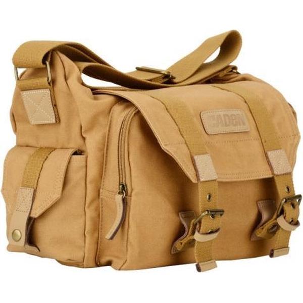 CADeN F1 canvas outdoor vrije tijd digitale cameratas met één schouder (kaki)